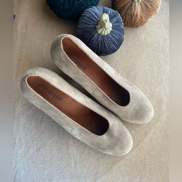 Jeffrey Campbell chunky heel suede shoes size 8 - Picture 1 of 15
